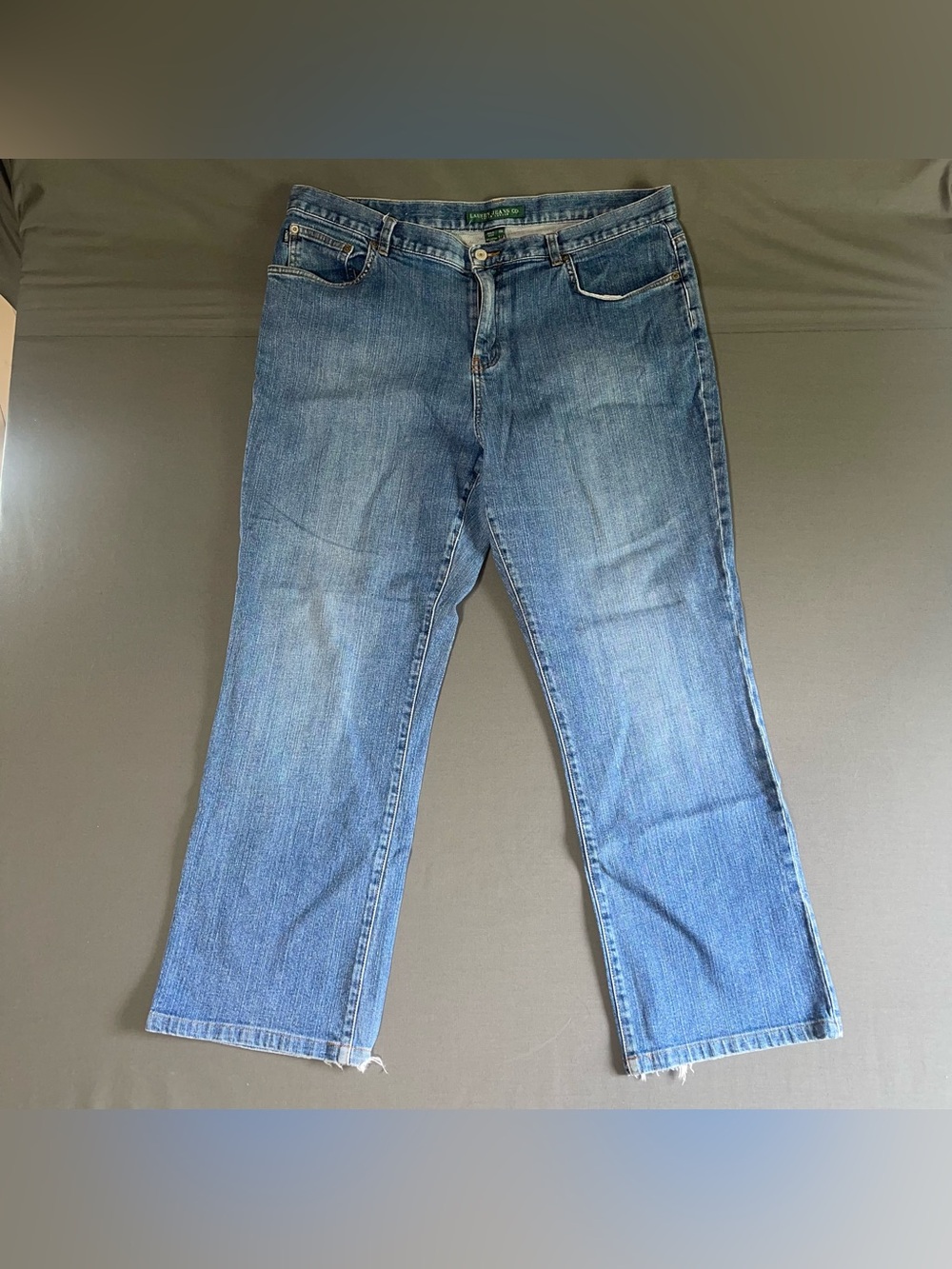 Lauren Jeans Co. Ralph Lauren Women's Size 14W Classic Straight Blue Crop Jeans